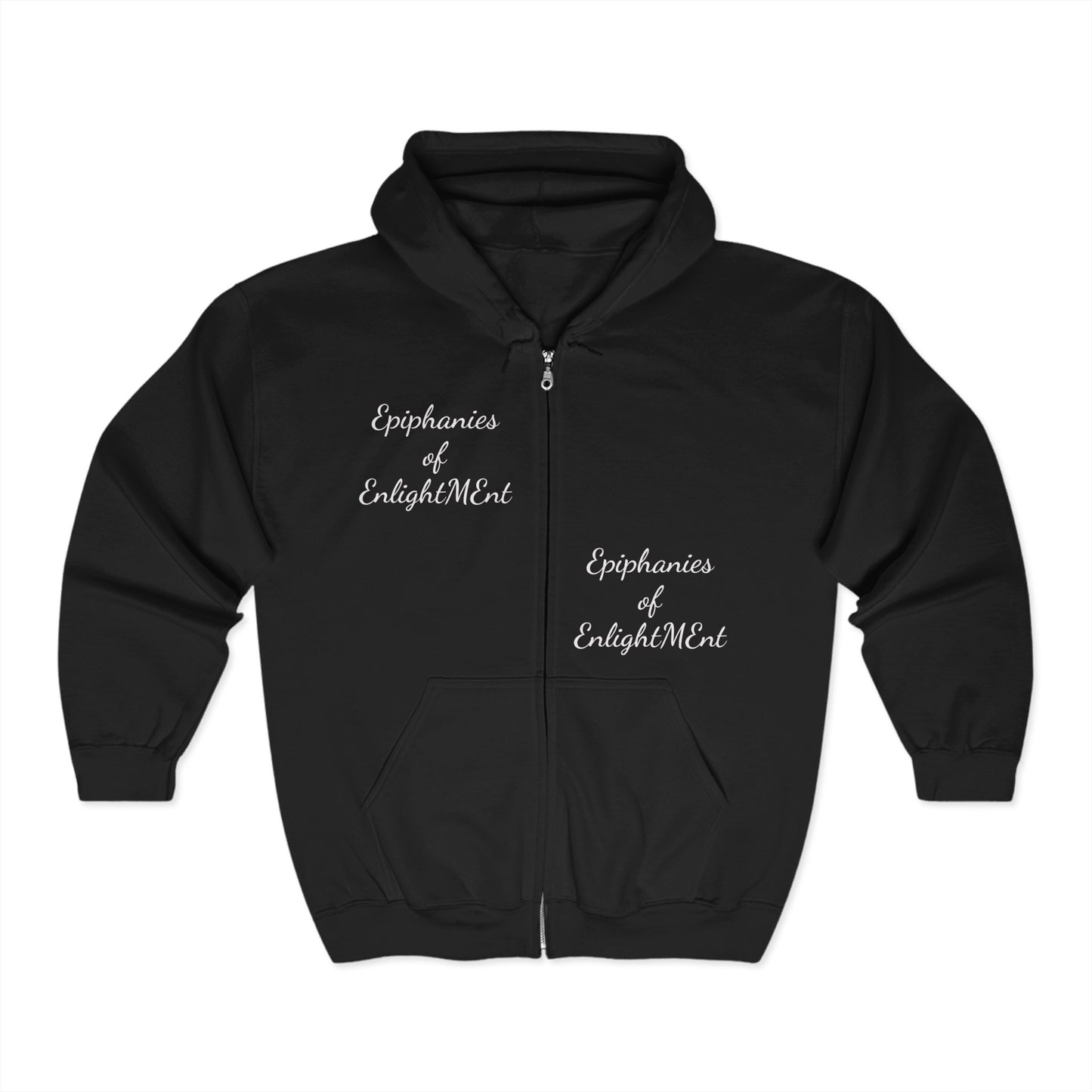 Angel Hoodie Sweatshirt - Black and White Design