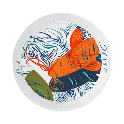 Bucket Hat with Koi Fish Design and Donkey Emoji