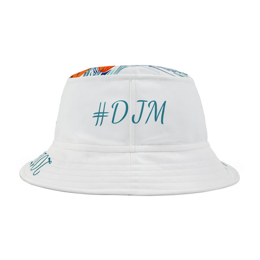 Bucket Hat with Koi Fish Design
