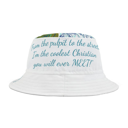Bucket Hat with Koi Fish Design