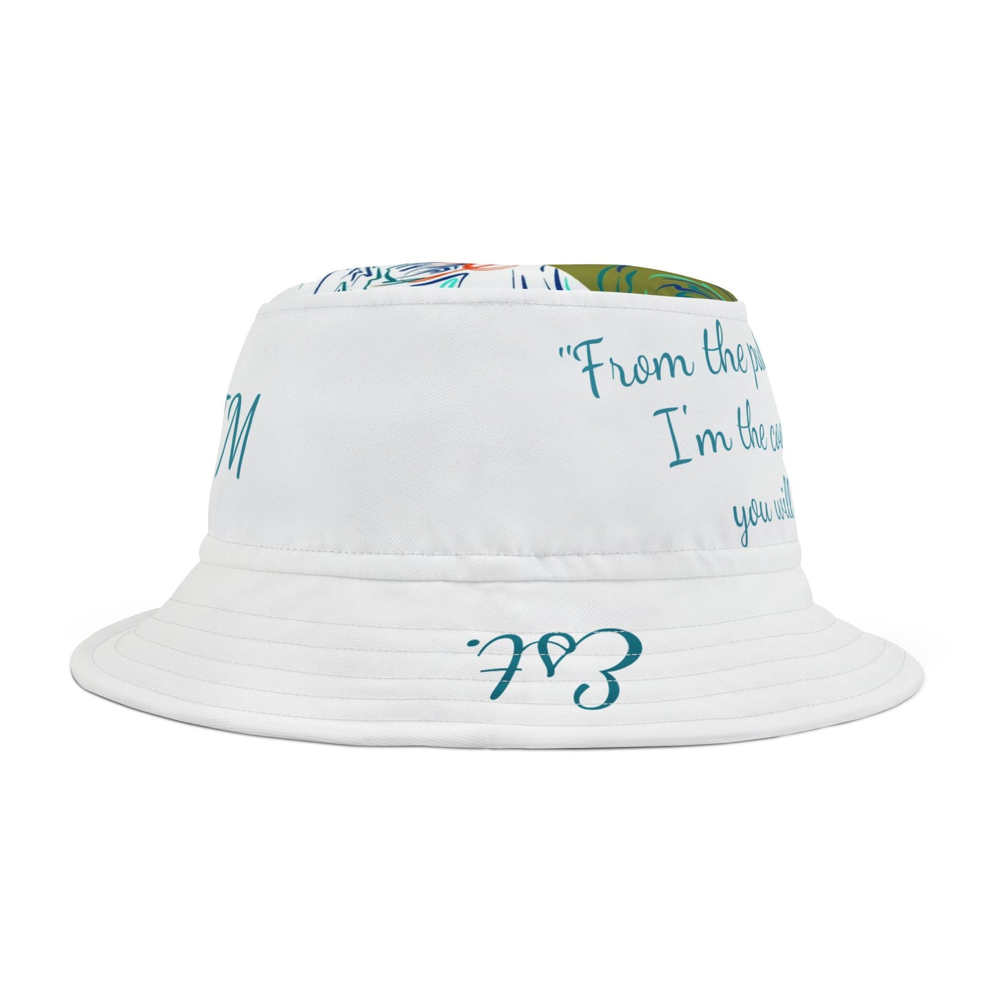 Bucket Hat with Koi Fish Design