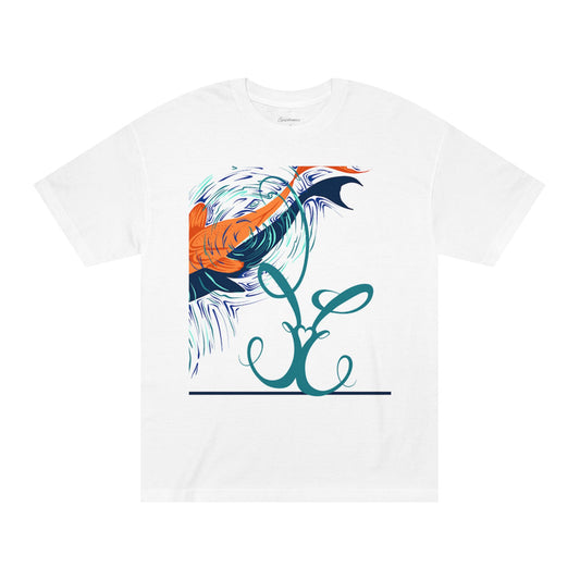 Colorful Koi Fish Unisex Classic Tee with Hashtags